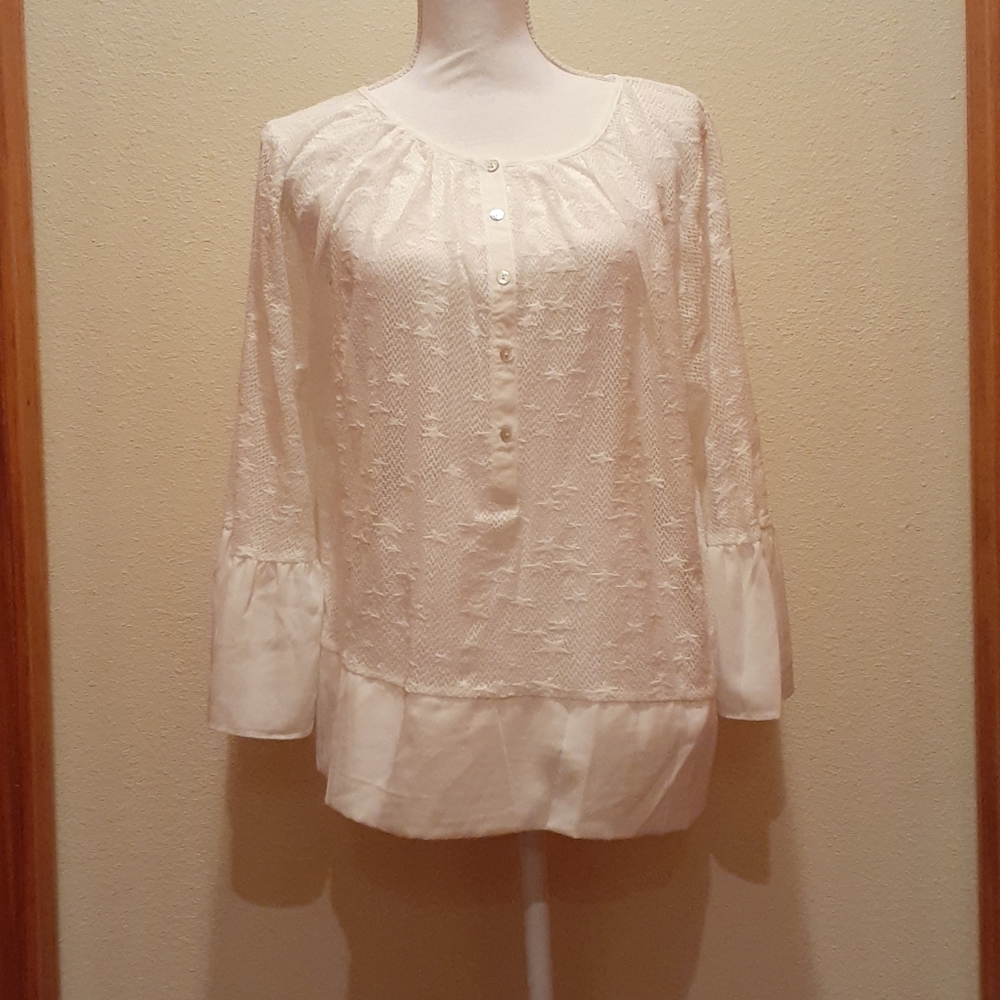 Shear White Blouse